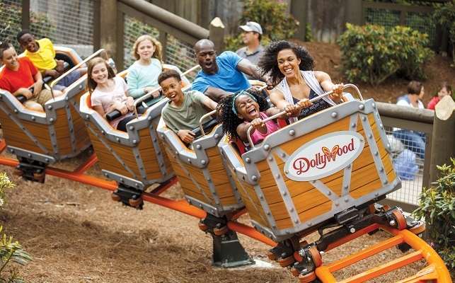 Dollywood Theme Park roller coaster