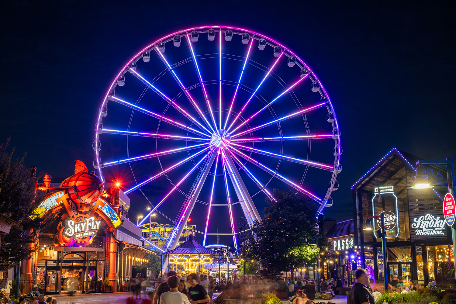 The Island Ferris wheel in Pigeon Forge