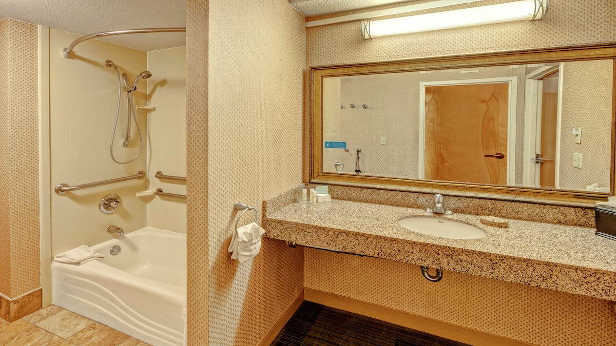 Accessible suite bathroom